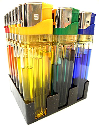 18 XXL Elektronik Feuerzeuge 16cm Große 5 Farben Feuerzeug Elektronische Zündung Elektronik-Feuerzeuge JUMBO Durchsichtig Werbefeuerzeuge Flamme Regulierbar Feuerzeug - 4