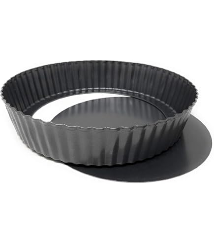 Stampo Crostata 28 Cm Con Fondo Amovibile - Nero, Antiaderente | Per Crostate, Quiche E Torte - Foto 12