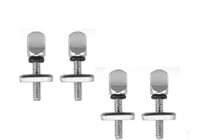 DECARETA 4 Stück Surfboard Schraube Edelstahl Finnenschraube Sup Finne Schraube Surfbrett Longboard Finnenschrauben Universal Flossenschrauben für SUP, Single Finne, Paddleboard