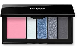 KIKO Milano Smart Eyes And Cheeks Palette 01 | Palette Yeux/Visage Avec 1 Blush Et 4 Ombres À Paupières