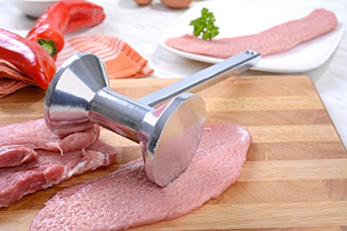 GRÄWE Fleischhammer 28 cm schwer 635 g Aluminium Fleischklopfer mit 2 Bearbeitungsseiten - 5