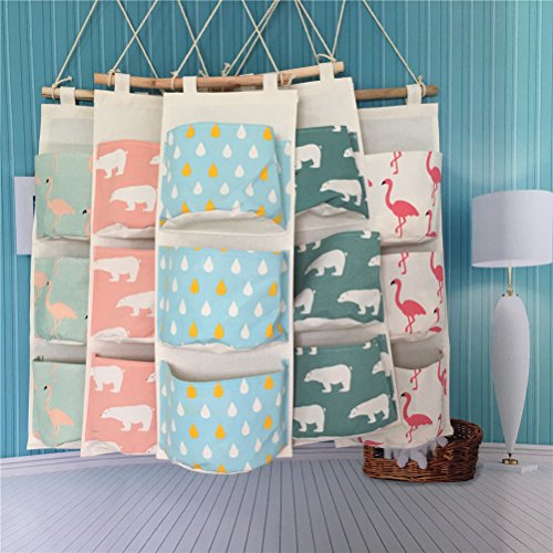 Inwagui Hängeorganizer Hängende Kombination mit 3 Tasche Wand Tür