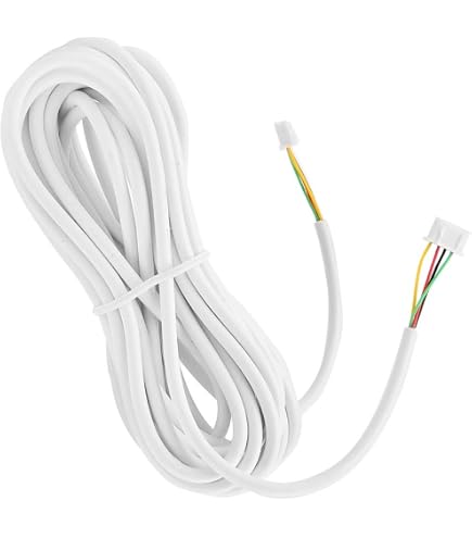 5-adriges Kupferkabel, 15 M, 0,3 Mm², Weiß – Für Videotürklingel, Audio & Kommunikationsanlagen
