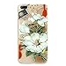 Produktbild Pnizun - 3D Relief-Blumen-Kasten für iPhone 8 XS Max iPhone 6 Fall Sexy Silikon-Abdeckung für iPhone 7 iPhone 5S X XR XSMax Fall Funda [E für i7 und i8 Plus]