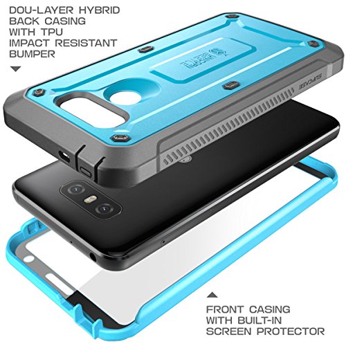 Supcase Funda LG G6  LG G6 Plus  de la Serie Unicorn Beetle Pro  Funda Robusta con Protector de Pantalla Integrado  Azul 