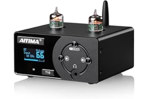 AIYIMA T10 JAN5725 Preamplificador de vacío de Tubo QCC3031 Bluetooth 5.0 Decodificador de Audio Mini Amplificador de Auriculares HiFi Soporte PC-USB APTX Entrada óptica coaxial
