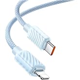 Mcdodo CA-3661 Crystal Serisi Type-c to Lightning 36W PD Hızlı Şarj ve Veri Aktarım &Ouml;rg&uuml; Kablo Mavi 1.2 Metre