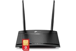 THETECHNOLOGYDOCTORS TP-Link MR100 4G Cat4 LTE Single Band Router with Vodafone Data SIM Card Bundle
