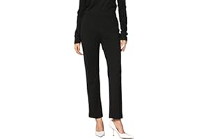 Goldenpoint Donna Leggings Straight con Vita Media Elasticata