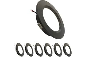 4/6 ST LED-spotlight Ultratunn 14 mm infälld takmonterlampa utskärning 55 Mini Downlight i vardagsrummet(6PCS Lamps,WARM WHIT