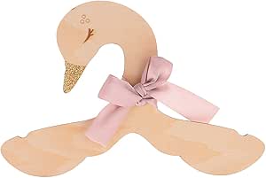 Magideal Enfant Bebe Cintre Design Cygne En Bois Nautrel Bec A Paillette Avec Ruban Rose Porte Robe Jupe Pantalon Amazon Fr Cuisine Et Maison