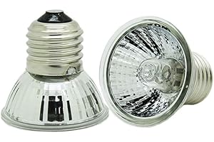 rongweiwang Reptile Heat Lampe Ampoule Lampe chauffante pour Reptile Pet Tortoise Couveuse E27 UVA + UVB 25W