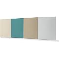 SILENT4® Lot de 4 absorbeurs acoustiques muraux de 114x72x5cm en non-tissé acoustique pour pièces jusqu'à 20 m², montage velcro et à vis, acoustique améliorée prouvée par panneaux acoustiques