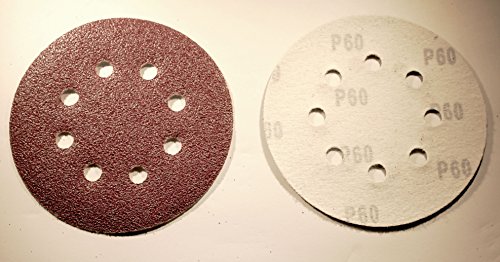 50 Blatt Klett Haft Schleifscheiben Exenter Schleifpapier Ø125 mm - Körnung 60