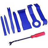 BBTO Kit de Herramientas de Desmontar Eliminar de Coche de 8 Piezas Set de Desmontación de Coche con Removedores de Sujetadores Kit de Herramienta de Eliminación de Salpicadero Moldura Puerta de Nylon Resistente