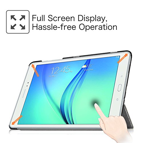 Fintie Samsung Galaxy Tab A 9.7 Hülle Case – Ultra Schlank Superleicht Ständer Smart Shell Cover Schutzhülle Etui Tasche mit Auto Schlaf / Wach Funktion für Samsung Galaxy Tab A 9.7 T550N / T555N 24,6 cm (9,7 Zoll) Tablet-PC, Himmelgrau - 7