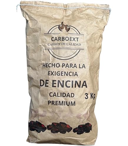 Briquettes De Charbon De Bois Feuer & Flamme - Sac De 3kg, Allumage Rapide, Chaleur Uniforme - Pour Barbecue