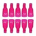 Honearn Nail Soak Off Clip Caps Reusable Clamp Remover 10Pcs (Rosy)