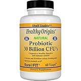 Healthy Origins Probiotic 30 billion con Lacto Bacillus Acidophilus, Rhamnosus, casei, salivarius, plantarum y Bifido piel lactis, longum y breve.