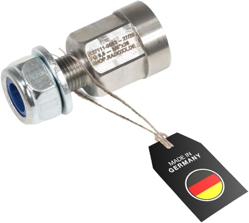 TRAILERAXXLE - Full Axle Adaptor for Bicycle Trailer Thread M12 x 1.25