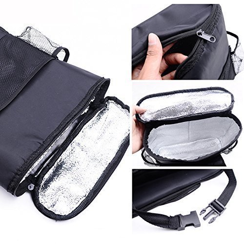 MFEIR® Rücksitz Organizer Rücksitztasche mit Kühlung und Isolierung Funktion Auto Rücksitzschoner Rücksitz-Organizer Rückenlehnenschutz Autositzschoner Auto-Organizer Auto Organizer Sitztasche Sitzlehnentasche Auto-Sitztasche für Auto SUV - 3
