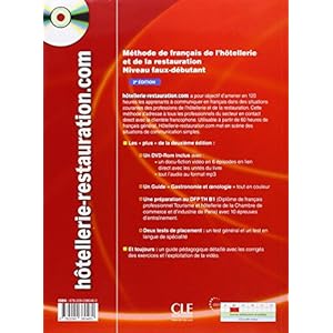Hôtellerie-Restauration.Com. Niveau Intermédiaire - 2ª Edición (+ CD) (Livre D'eleve + DVD-Rom)
