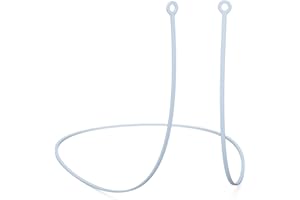 CURVD Earplug Lanyard, Soft Durable Flexible Premium Silicone Cord | Works with Most Earplugs with Removable Tips Compatible with CURVD Everyday, Loop Quiet/Engage/Experience, Vibes and More (Blue)