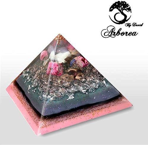 Astral Orgone Pyramid, Jade, 925 Silver Arborea orgonites