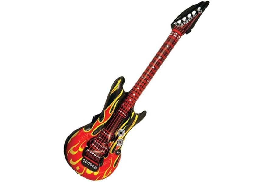 Bristol Novelty Inflatable 106cm Rock Guitar Flame Design Fancy Dress