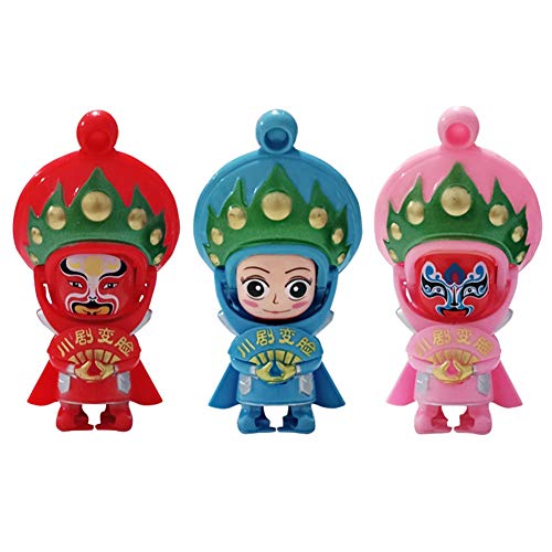 Preisvergleich Produktbild B5645ellsCreative Mini Chinese Sichuan Opera Figur Gesicht ändern Puppe Stressabbau Spielzeug - zufällige Farbe
