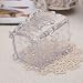 KINGSO Acrylic Clear Container Makeup Case Cosmetic Storage Holder Organizer