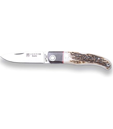 Joker Terrier Klappmesser NR18 – Klinge 9 Cm Aus MOVA-Stahl, Roter Ausdauer-Griff | Für Angeln, Camping & Outdoor