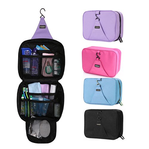SAISZE Cosprof Hanging Toiletry Bag - Travel Organizer Cosmetic Make up Bag Case - for Women Men Kit - with Hanging Hook for Vacation?Black?