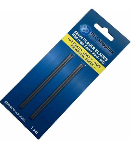 Lot De 2 Lames De Rabot De 82 Mm Pour Black & Decker X24192, KW715, KW710, DN710, BD710, BD713 - Réversibles Et Jetables - 9