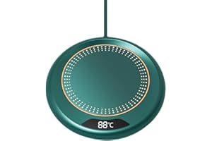 DONGKER Chauffe-Tasse a Café,Chauffe-Tasse de Bureau USB 20 W avec Arrêt Automatique de 8 Heures et 3 Réglages de Température pour Bureau,Maison,Chauffage du Café,Thé,l'eau,Lait,Boissons