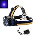 Produktbild WINDFIRE Wiederaufladbare Zoomable 3 Modi 395–410 NM uv-Ultraviolet LED Blacklight Headlam für Geld-Detektor, Lecksucher und cat-Dog-pet Urin Detektor (mit integriertem Li-Ion Akku)