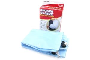 Acu-Life Shower Sleeve, Keeps Injuries Dry, One Size Fits All, Reusable, Waterproof, Blue