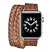 Produktbild Armband für Apple Watch 38mm,PU Leder Ersatzband mit Edelstahl Gürtelschnalle Leder Uhrenarmband für Apple Watch 38mm Series 1/2 /3 (* / 274) (6)