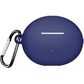 GPACK Huawei Freebuds 6i uyumlu Kulaklık Kılıfı Mat Kancalı Silikon SF13 Lacivert