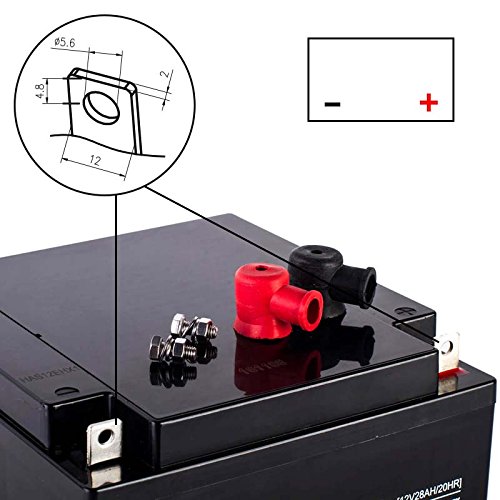 ECTIVE EBC-Serie | Zyklenfester 12V Bleiakku | 10 Varianten: 9Ah – 50Ah |Wartungsfreier Blei-AGM-Akku, Blei-Vlies-Akku, AGM-Akku, Bleigelakku, Blei-Akku, Blei-Batterie für höchste Anforderungen (28 Ah) - 2