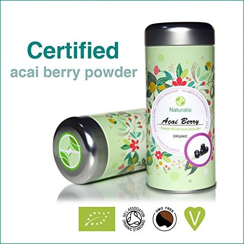 Acai Berry Naturalis - Organic & RAW Highest Quality Freeze-Dried Powder - 100g