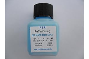 FSR Solution d'étalonnage pH 9 - Solution tampon d'étalonnage - Solution d'étalonnage - Testeur de pH