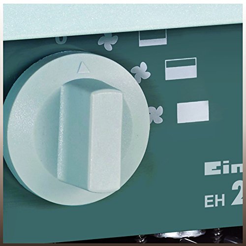 Einhell Elektro Heizer EH 2000 (2000 Watt, 3 Heizstufen, Thermostat, Spritzwasserschutz, Tragegriff, robustes Gehäuse) - 3