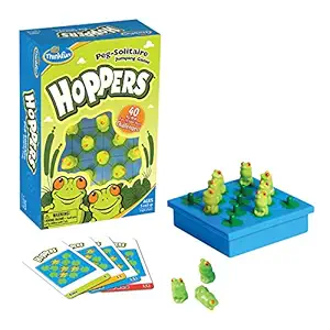 Think Fun Hoppers Logic Game - Teaches Critical Thinking Skills Through Fun Gameplay
