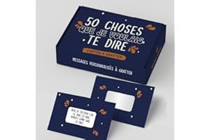 Kit de messages à gratter personnalisable - 50 choses que je voulais te dire
