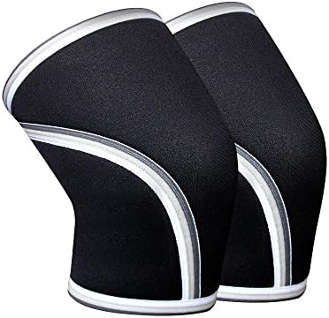 HHX Knee Compression Sleeves 7mm Thick Neoprene Support &amp; Compression Sleeves for Weightlifting, Powerlifting &amp; CrossFit - Both Women &amp; Men (1 Pair) (XX-Large)