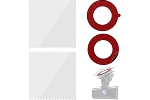 REDTIGER Almohadillas adhesivas redondas de doble cara y pegatinas electrostáticas, adecuadas para montaje de ventosa Dash Cam, seguridad mejorada y estabilidad en el soporte del parabrisas