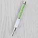 Born Pretty 1Pc Dotting Pen Painting Drawing Pen Green Rhinestone Handle Manicure Nail Art Tool