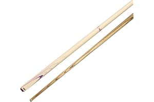 BCE Unisex Bsp-2 BCE 2 Piece Ash Snooker Pool Cue 145cm with 9 5mm tip, black butt/ natural wood shaft, 57 UK