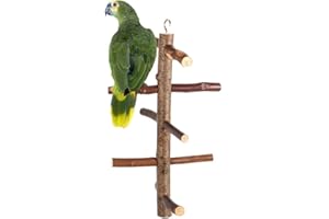 Delaman Papagei Vögel Sitzstangen Paw Schleifen Spielzeug Käfigständer Spielzeug Hängen Holz Aktivität Niederlassungen Klettern Treppe, für Vogel Kanarienvogel Cockatiels Cockatoo Sakeet